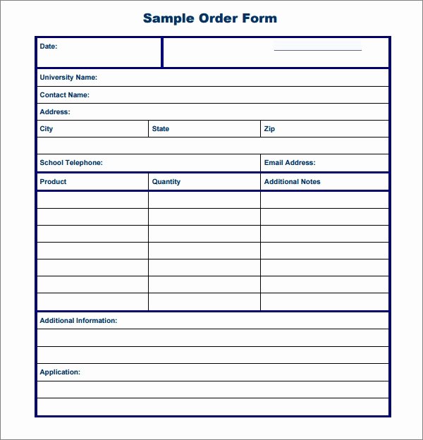 Sample order forms Template Awesome order form Template 19 Download Free Documents In Pdf