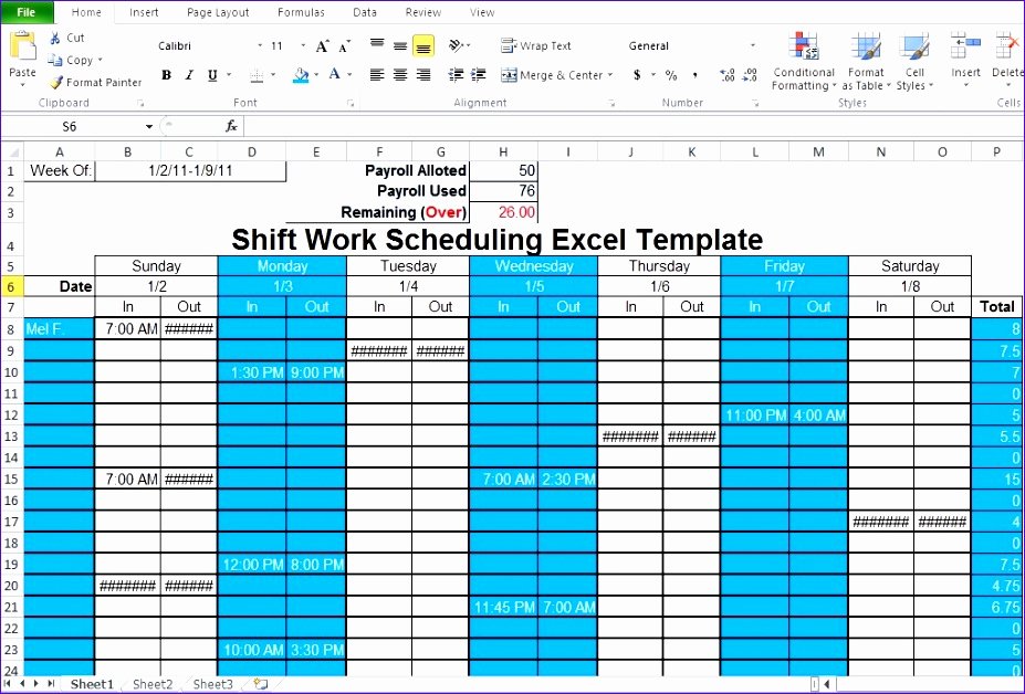 Schedule C Excel Template Luxury 6 Free Excel Work Schedule Template Exceltemplates