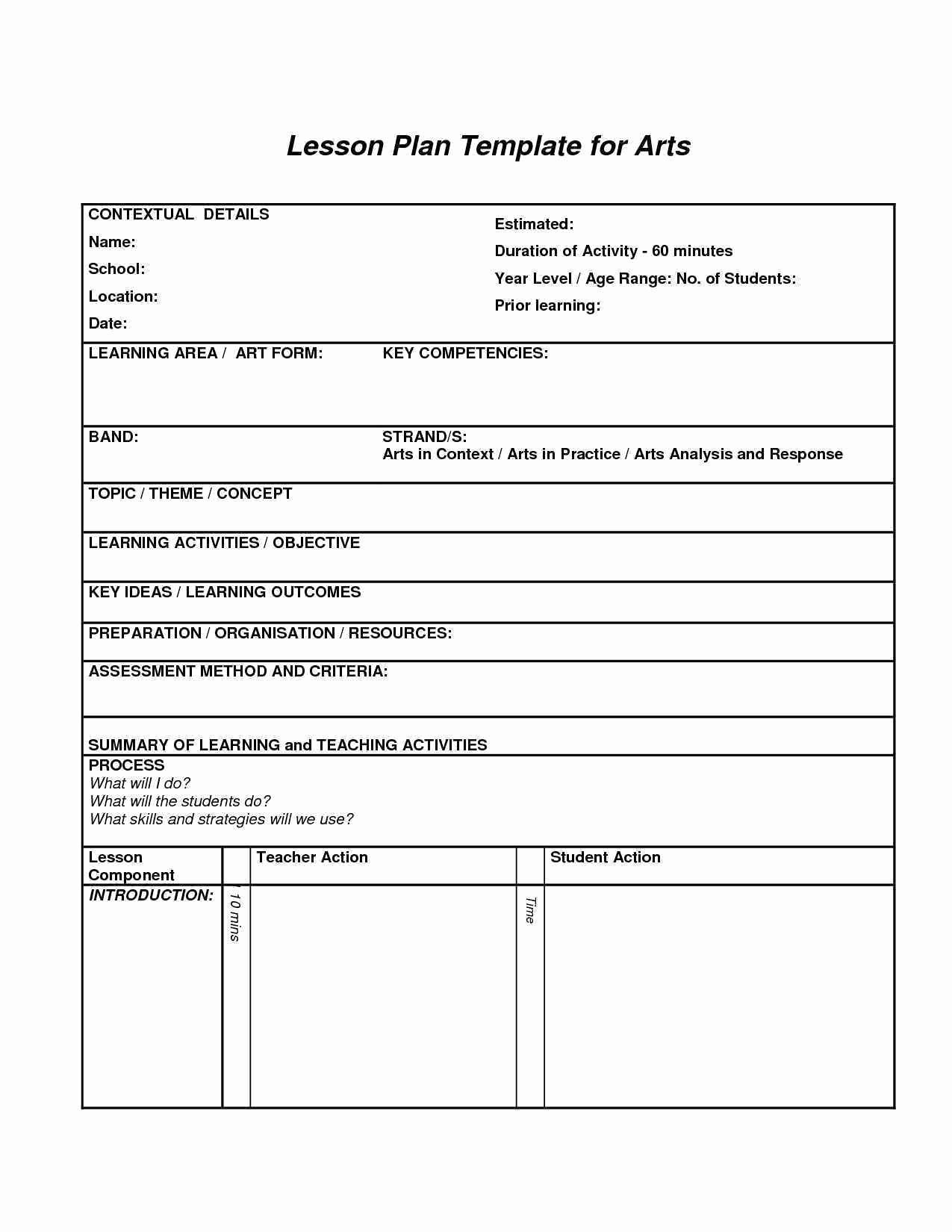 School Age Lesson Plans Template Best Of 12 13 Lesson Plan Template for Adults