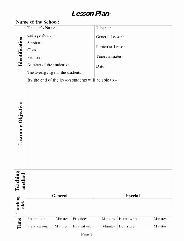 School Age Lesson Plans Template Fresh 12 School Age Lesson Plan Template Iwyyt