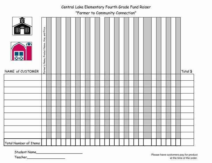 School Fundraiser order form Template Awesome Fundraiser order form Template Fundraiser order form