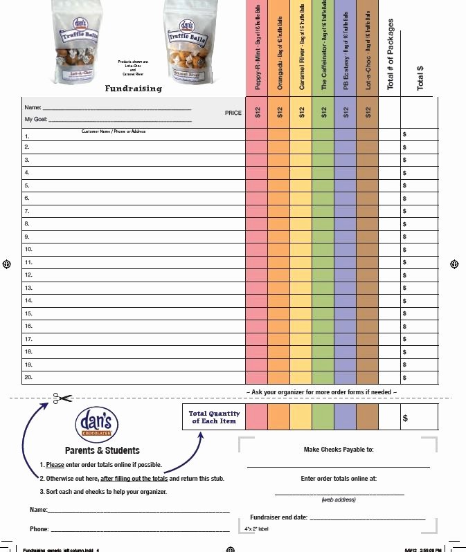 School Fundraiser order form Template Beautiful 9 Best Fundraiser Sheet Images On Pinterest