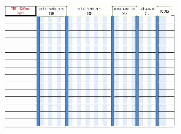 fundraiser order templates