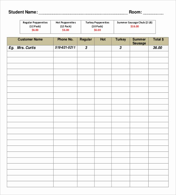 School Fundraiser order form Template Luxury 16 Fundraiser order Templates – Docs Word