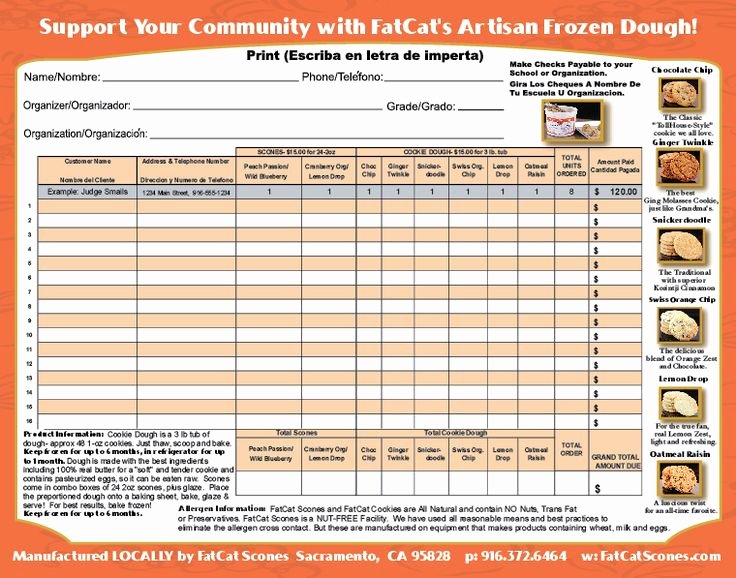 School Fundraiser order form Template Unique 17 Best Images About Fundraiser Ideas On Pinterest