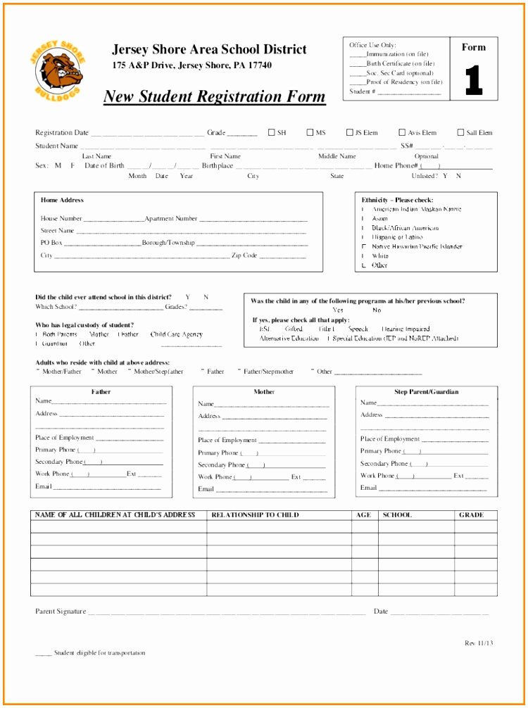 School Registration form Template Beautiful 7 Sunday School Registration form Template Cutei