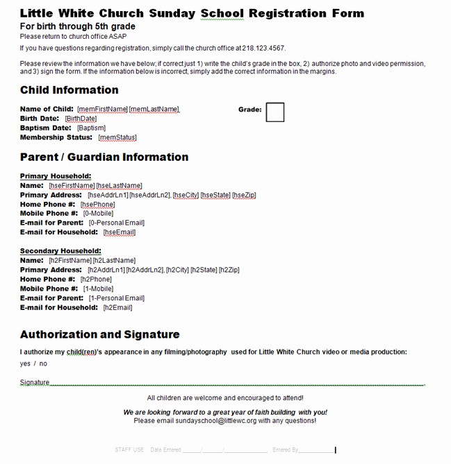 School Registration form Template Beautiful New Group Export Makes Pre Filled Registration forms