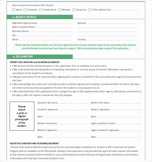 School Registration form Template New School Admission form Template Word – Dlword