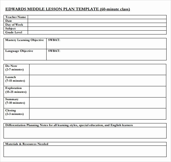 Secondary Lesson Plan Template Luxury Lesson Plan format Secondary School Flowersheet