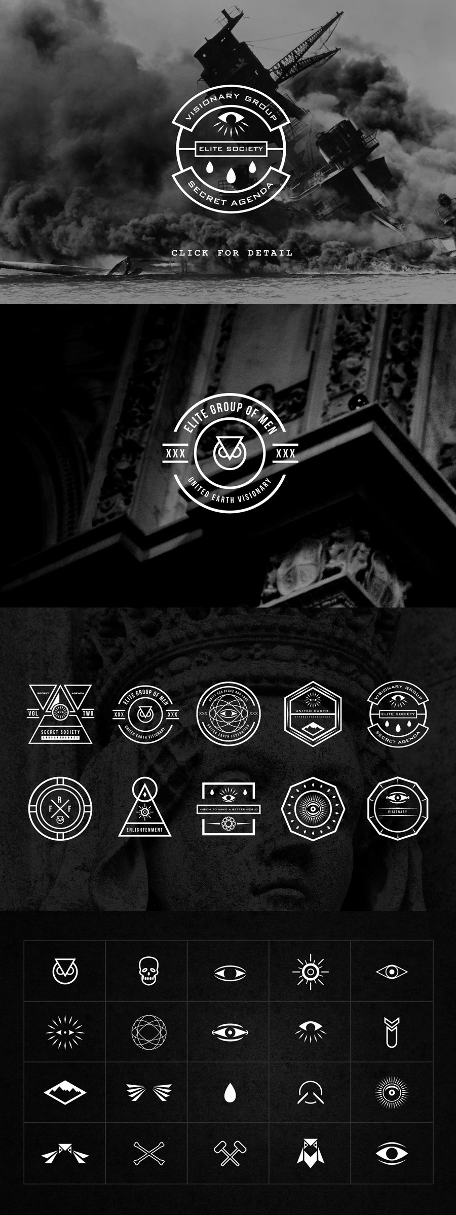 Secret society Invitation Template Inspirational Secret society Bundle Objects On Creative Market