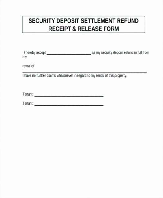 Security Deposit Return form Template Inspirational Invoice Deposit Refund Template I Will Tell You the Truth