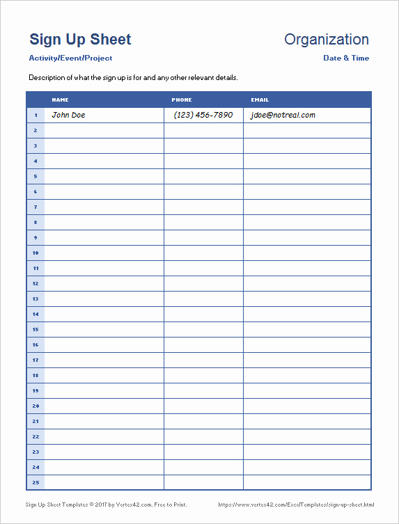 Sign Up form Template Word Best Of Sign Up Sheets Potluck Sign Up Sheet