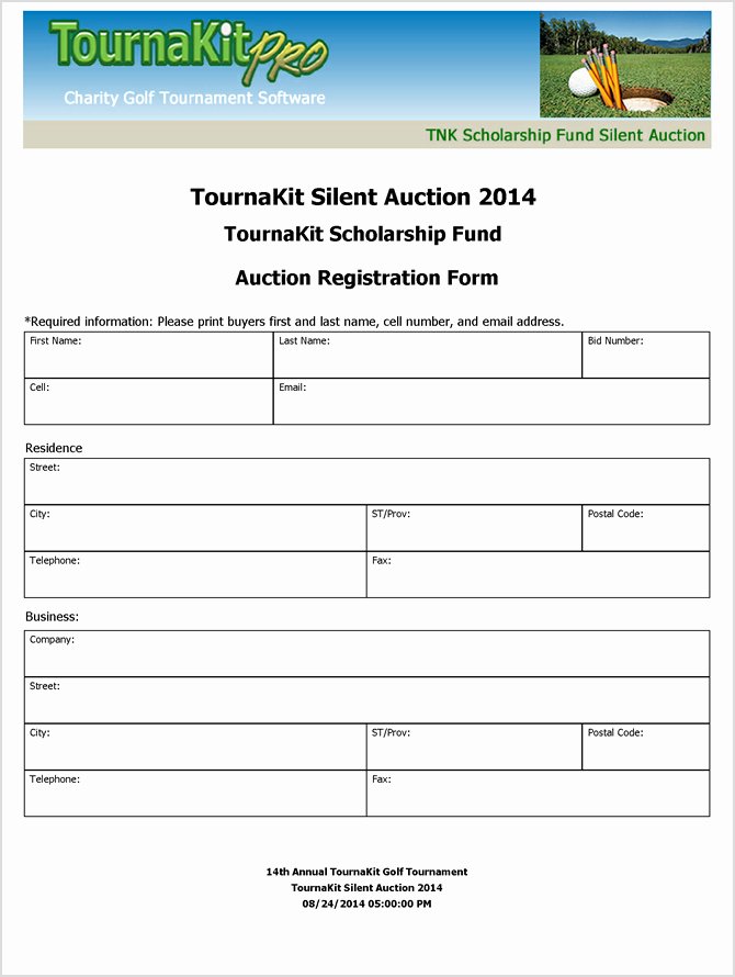 Silent Auction Donation form Template Beautiful Charity Auction forms 108 Silent Auction Bid