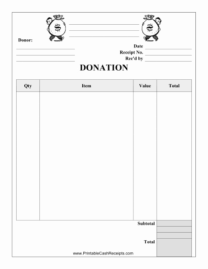 Silent Auction Donation form Template Lovely This Donation Receipt Template is Designed to Be Used to