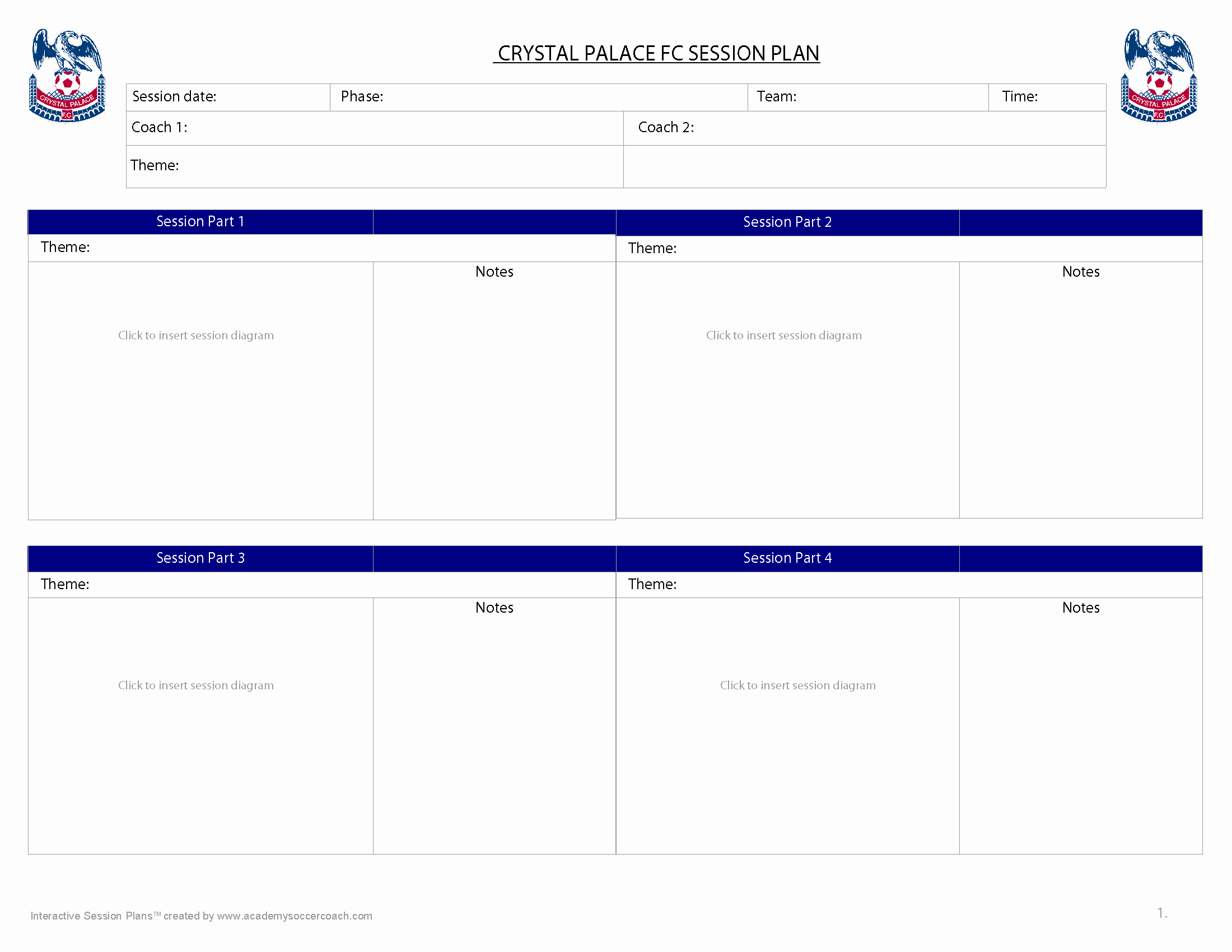 Soccer Session Plan Template Beautiful Interactive Session Plans™ Academy soccer Coach