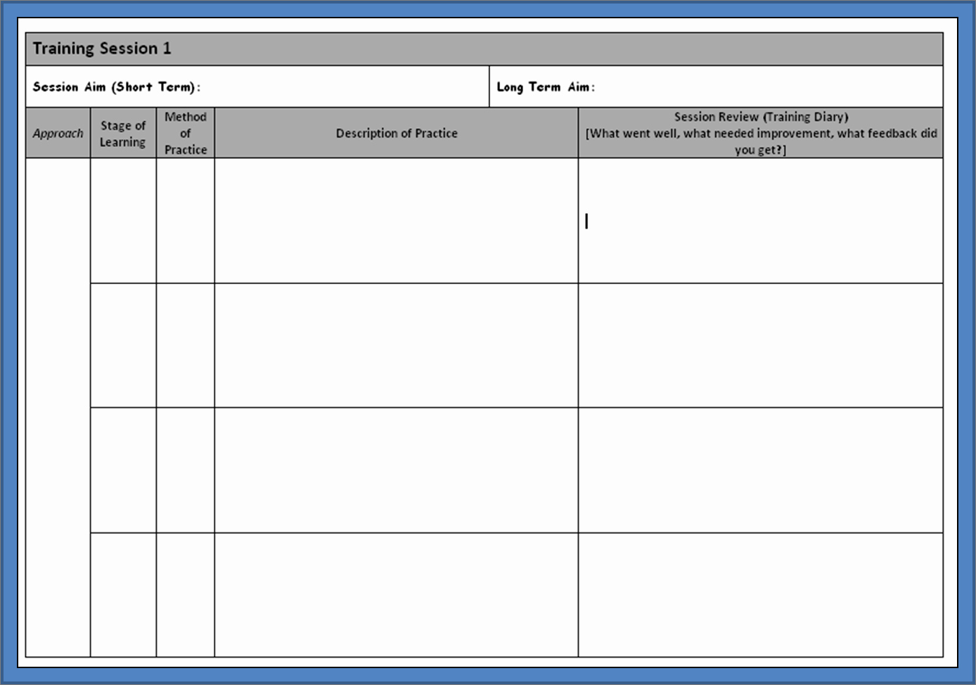 Soccer Session Plan Template Fresh 26 Of Session Plan Template