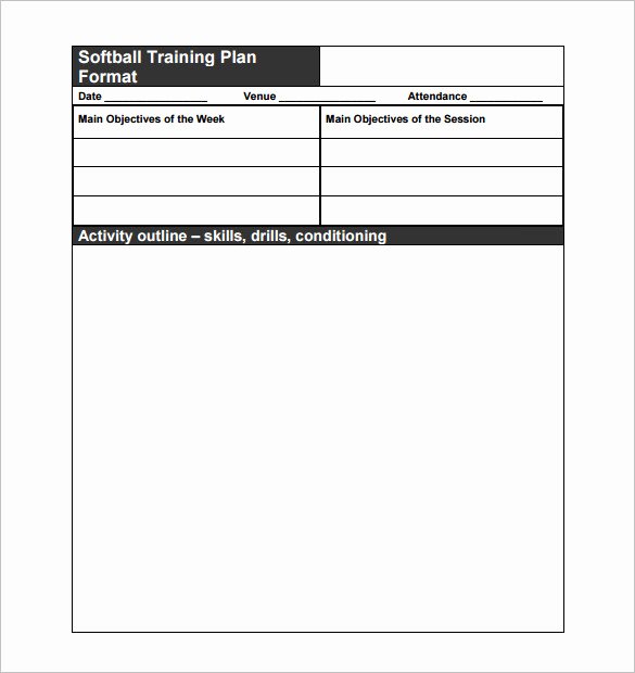 Soccer Session Plan Template Luxury 28 Of softball Practice Plan Template Printable