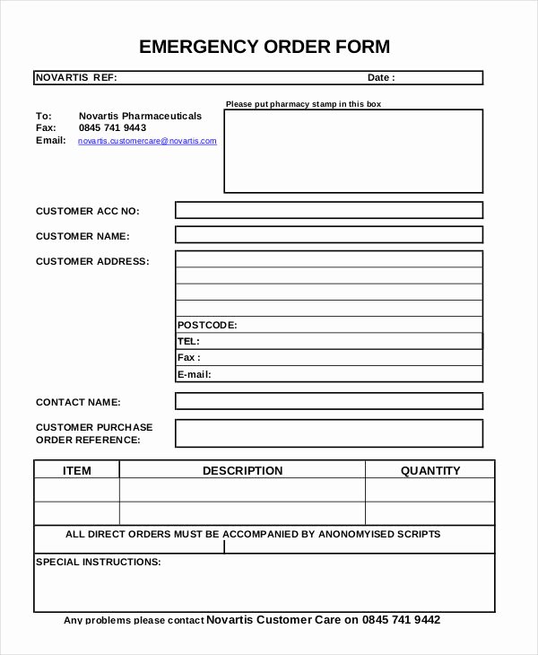 Special order form Template Elegant 34 Simple order forms