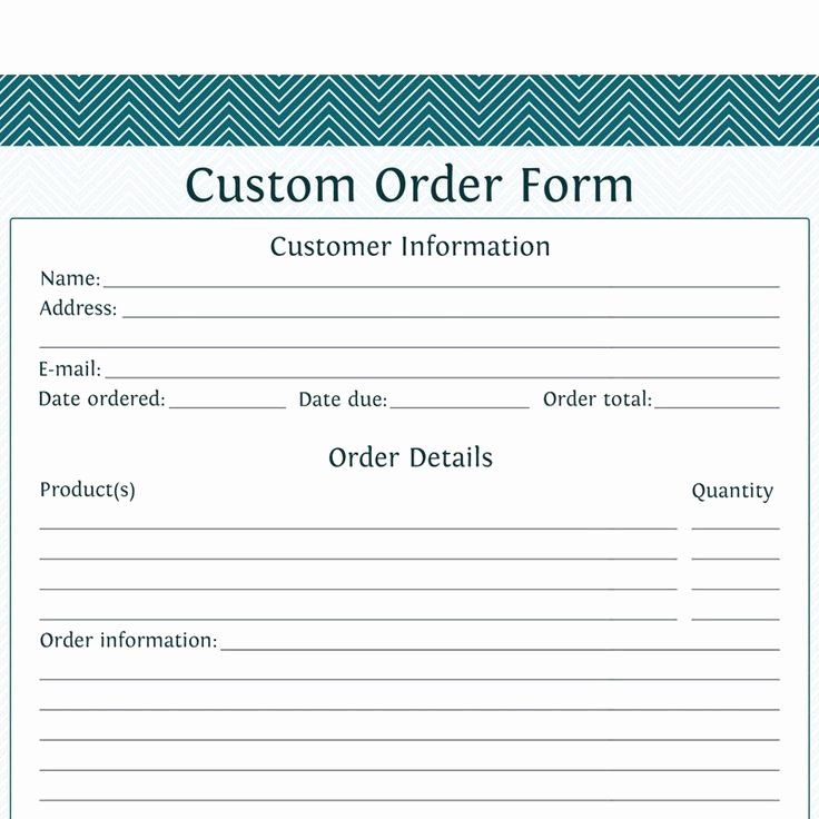 Special order form Template New Pinterest • the World’s Catalog Of Ideas