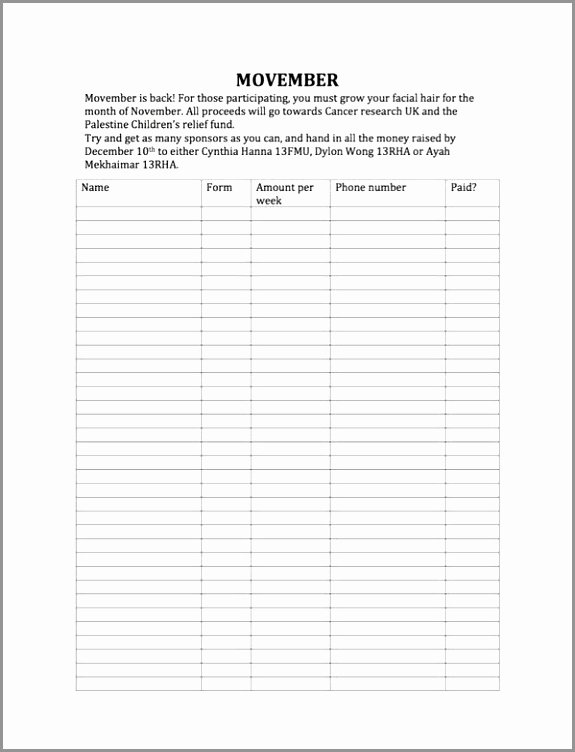 Sponsorship form Template Word Inspirational Dance A Thon Pledge form Template Sponsor Sheet