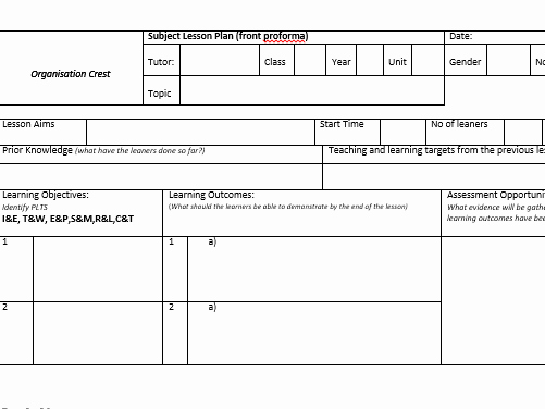 Standard Based Lesson Plan Template Lovely Early Years whole School Teaching Resources assessment
