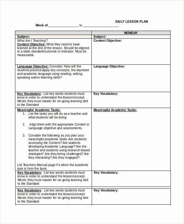 Standards Based Lesson Plan Template Awesome Lesson Plan Template 14 Free Word Pdf Documents