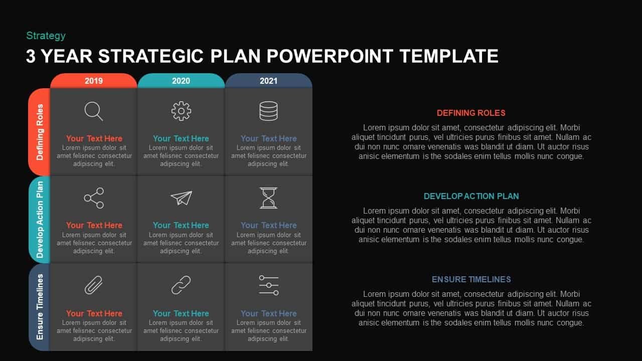 Strategic Plan Template Ppt Elegant 3 Year Strategic Plan Powerpoint Template &amp; Kaynote