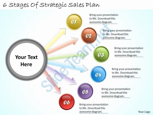 Strategic Plan Template Ppt Fresh 1113 Business Ppt Diagram 6 Stages Strategic Sales Plan