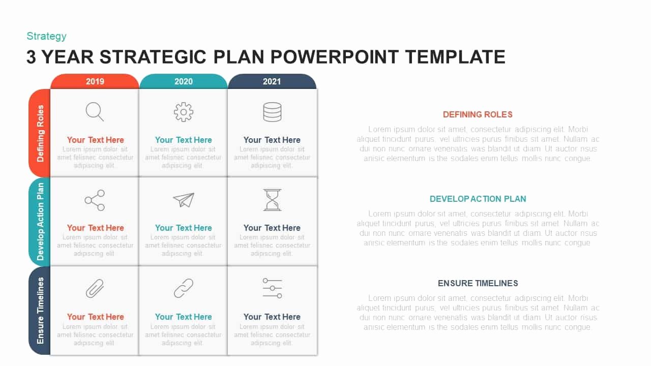 Strategic Plan Template Ppt Unique 3 Year Strategic Plan Powerpoint Template &amp; Kaynote