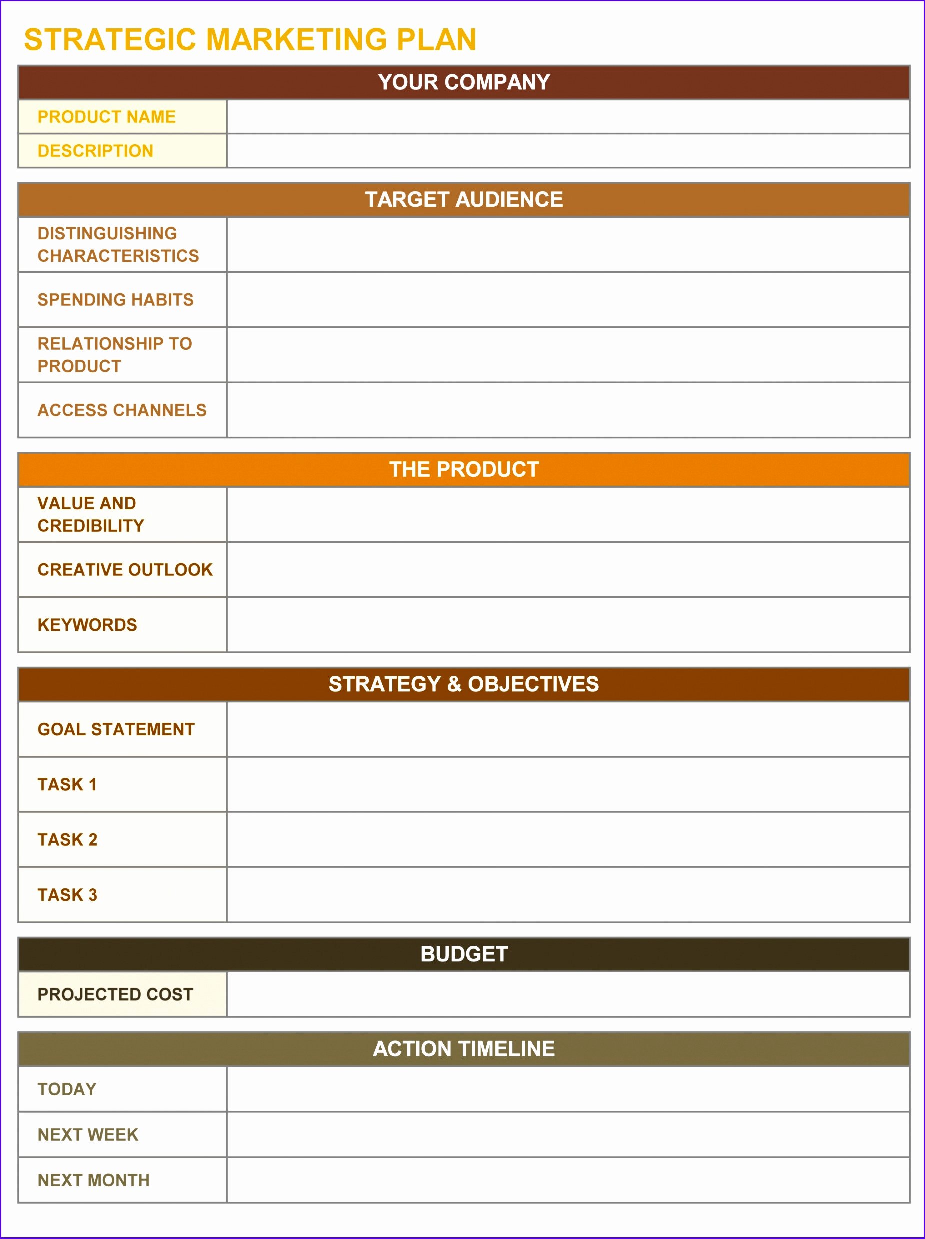 Strategic Planning Template Excel New 10 Goals Template Excel Exceltemplates Exceltemplates