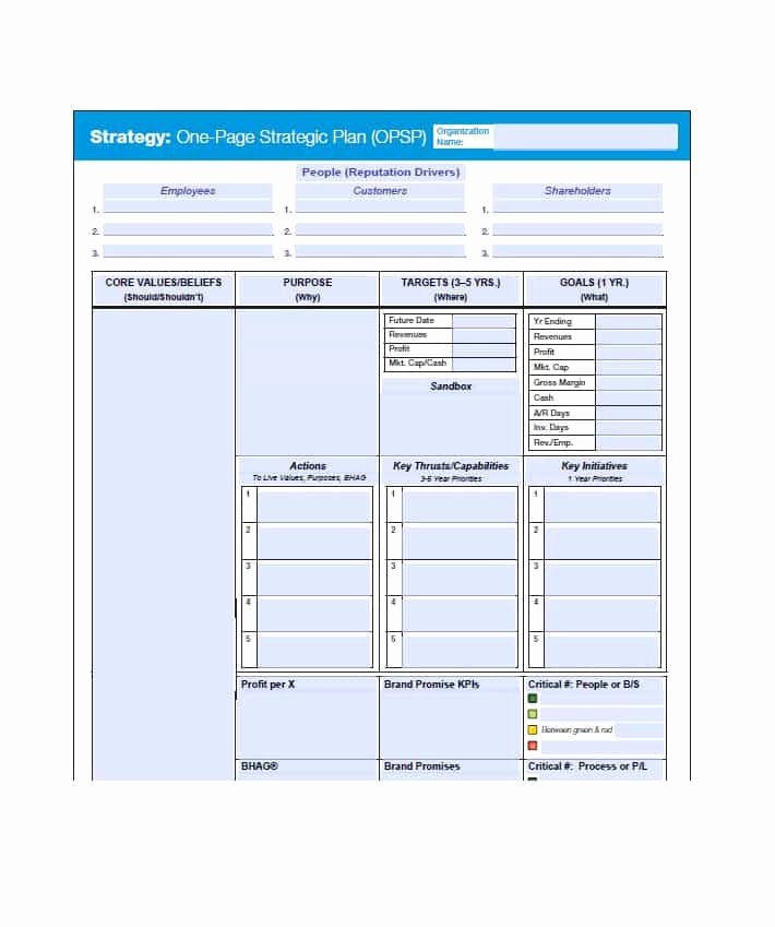 Strategic Planning Template Free Elegant 32 Great Strategic Plan Templates to Grow Your Business