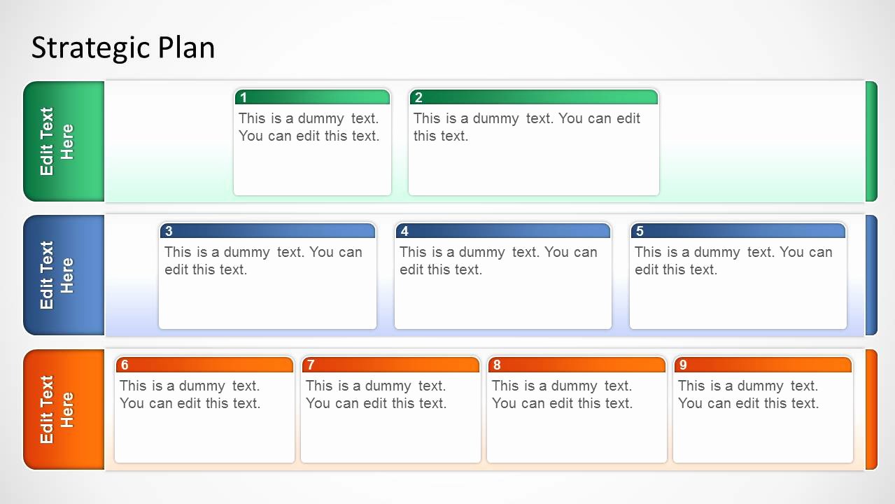 Strategic Planning Template Free Fresh Basic Strategic Plan Template for Powerpoint Slidemodel