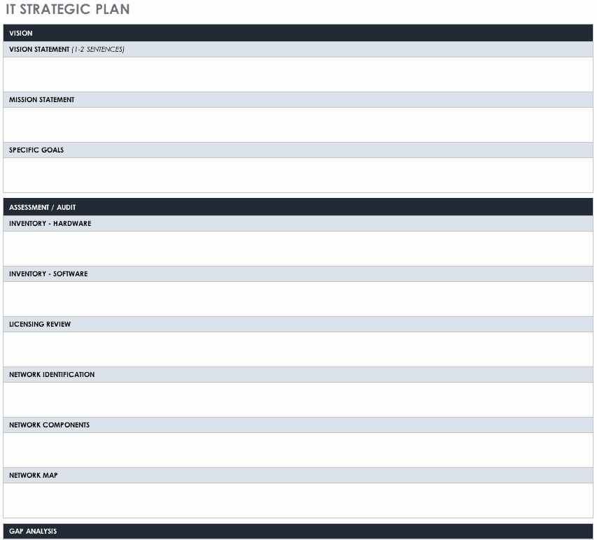 Strategic Planning Template Free New Free Strategic Planning Templates