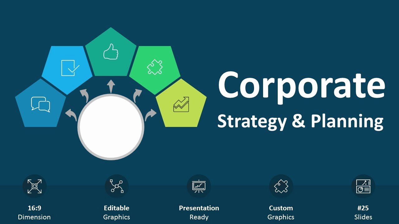 Strategy Plan Template Powerpoint Lovely Corporate Strategy and Planning Editable Powerpoint