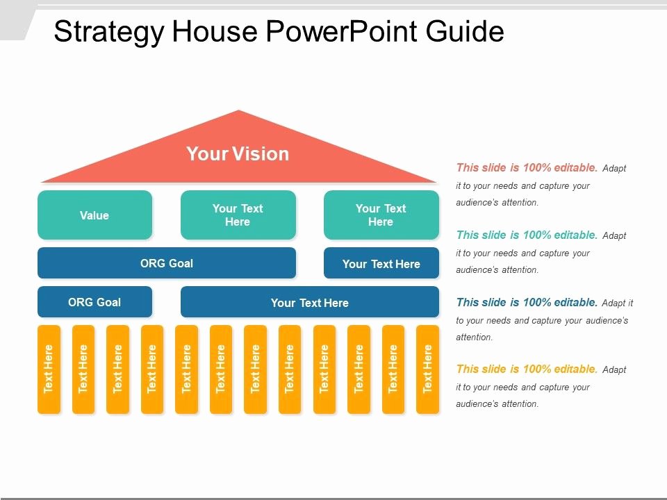 Strategy Plan Template Powerpoint New Strategy House Powerpoint Guide