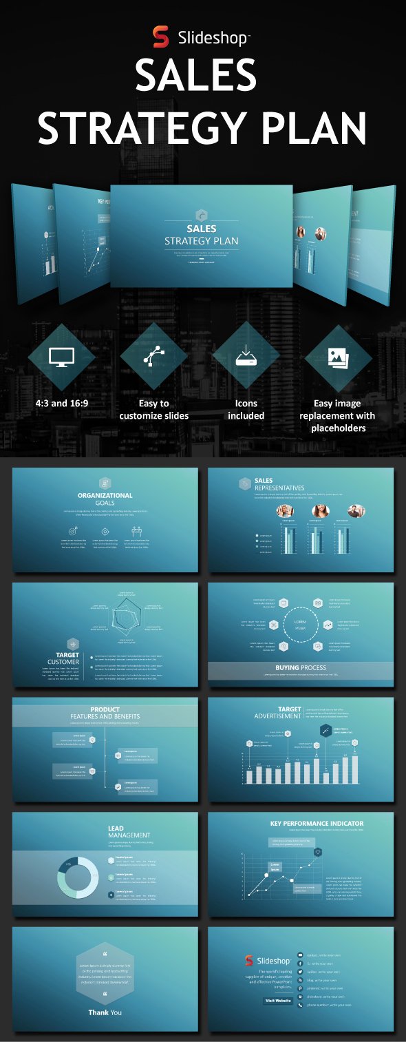 Strategy Planning Template Ppt Awesome Sales Strategy Plan by Slideshop