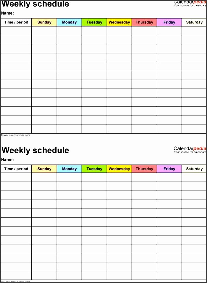 Student Weekly Schedule Template Beautiful 4 Daily Schedule Template for Students Sampletemplatess