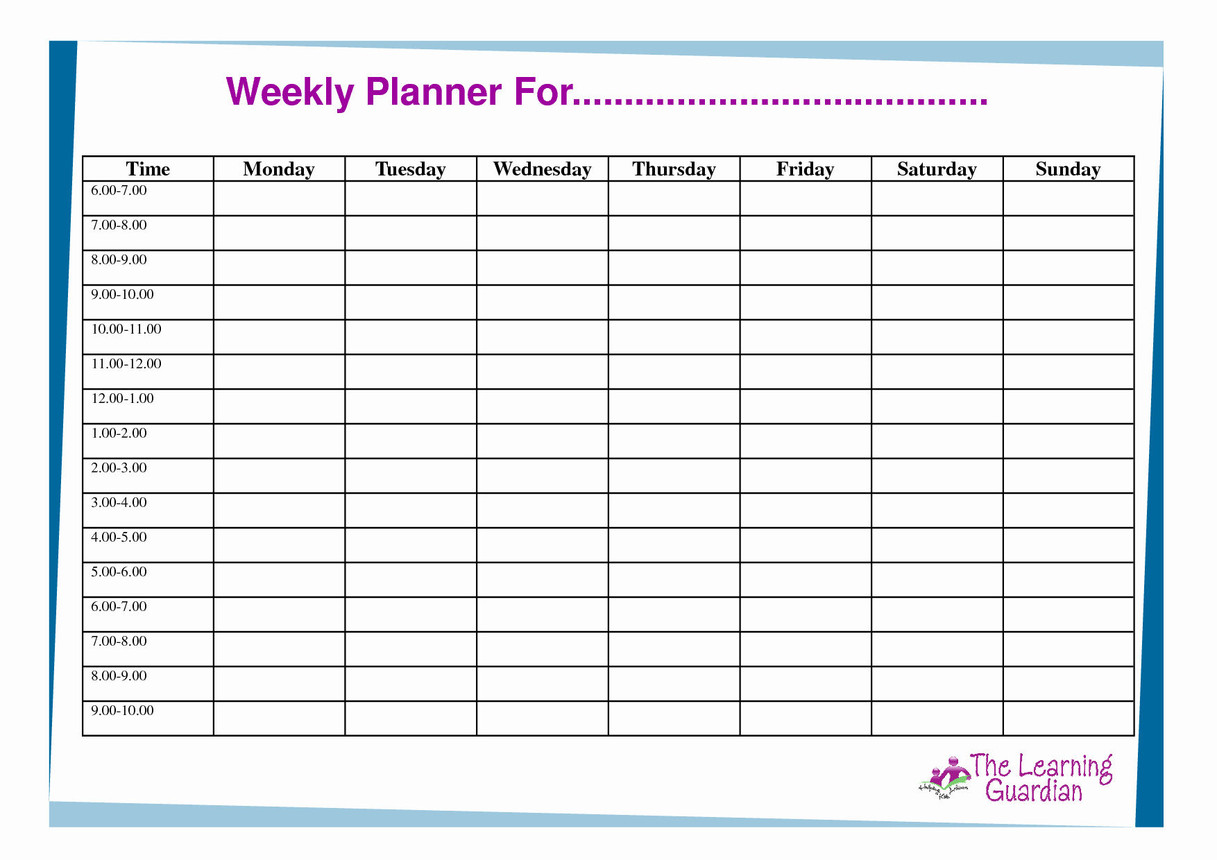 Student Weekly Schedule Template Lovely Schedule Printable Gallery Category Page 1