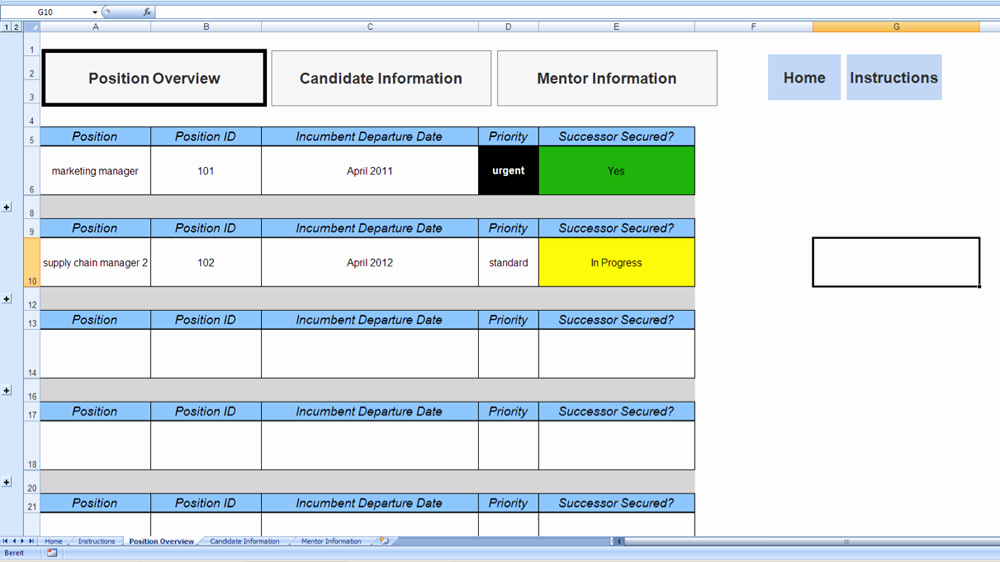 Succession Planning Template for Managers Best Of Success Planning Template Excel