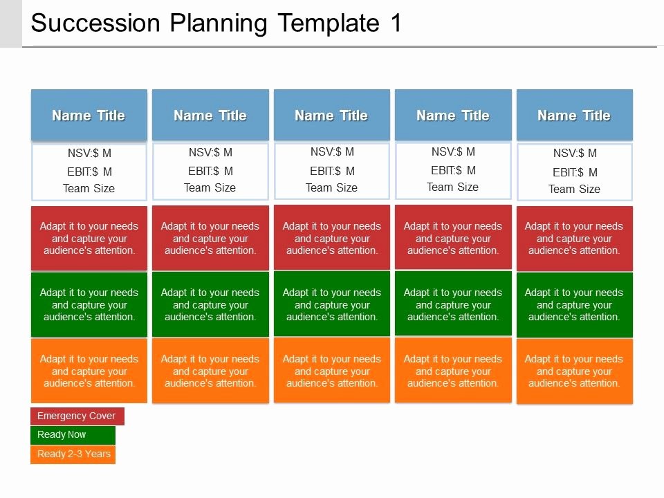 Succession Planning Template for Managers New Succession Planning Template 1 Ppt Presentation Examples