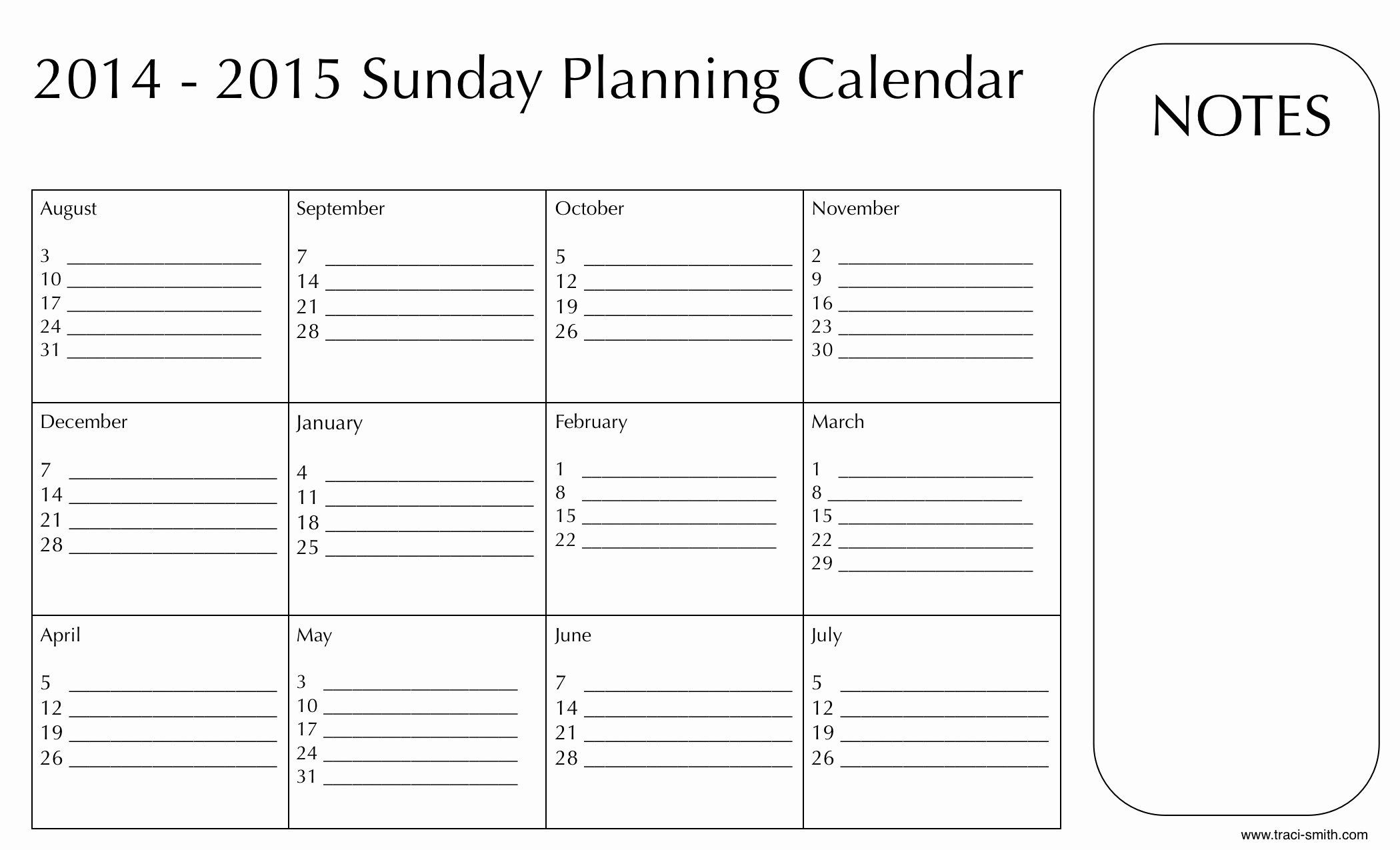 Sunday School Schedule Template Elegant Labor Day Present for You Downloadable Planning Calendars