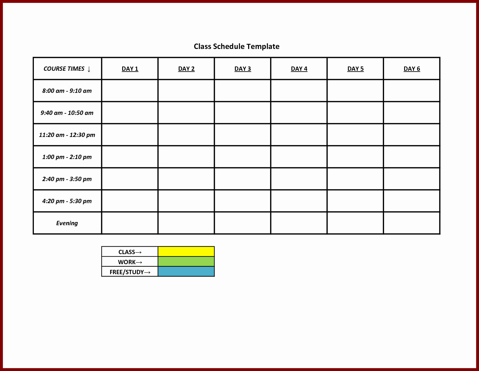 Sunday School Schedule Template Unique Free Printable Work Schedule