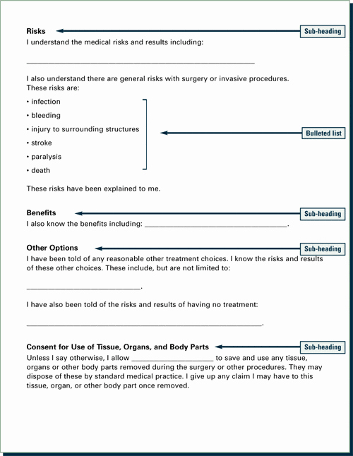 Surgical Consent form Template Beautiful 29 Of Procedure form Template