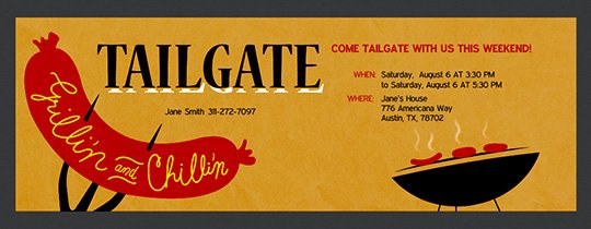 Tailgate Party Invitation Template Awesome Free Tailgating Party Line Invitations