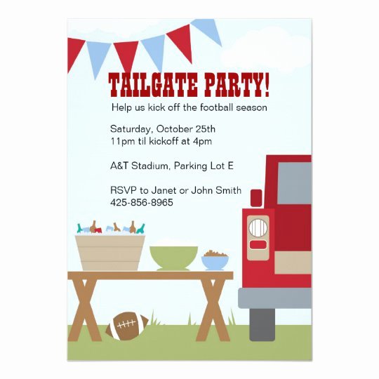 tailgate party invitation