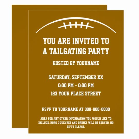 Tailgate Party Invitation Template Best Of Football Tailgating Party Invitation