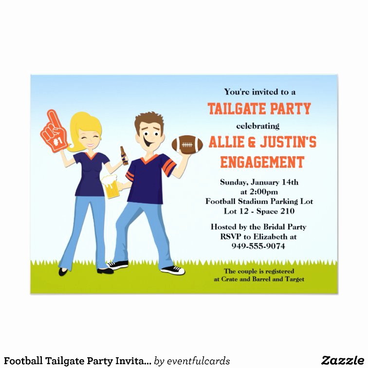 Tailgate Party Invitation Template Elegant Football Tailgate Party Invitation