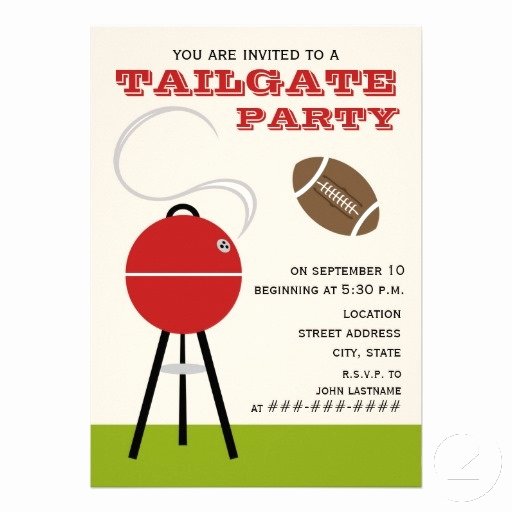 Tailgate Party Invitation Template Lovely Tailgate Party Invitation 5&quot; X 7&quot; Invitation Card