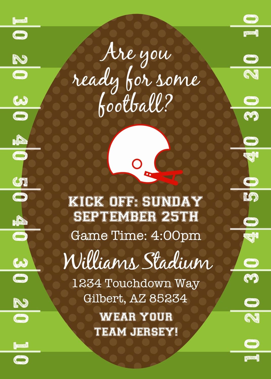 Tailgate Party Invitation Template Luxury Football or Tailgating Birthday Party or Shower