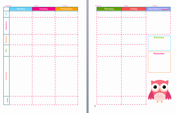 Teacher Daily Planner Template Awesome 46 Of the Best Printable Daily Planner Templates